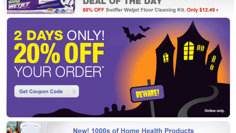 CVS Halloween Email Ad